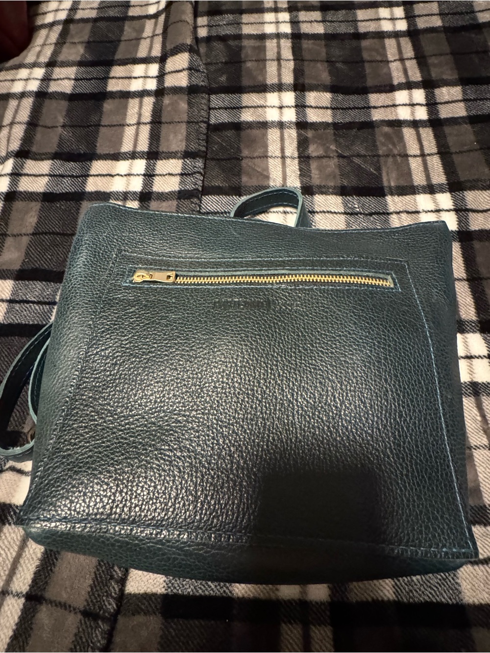 Portland Leather Small tote backpack- Lagoon
